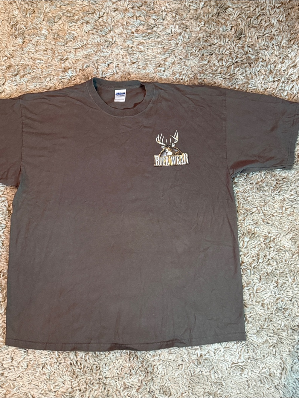 Vintage Buck Wear "Only The Ones That Look Guilty" Hunting Tee Brown - Men's 2XL